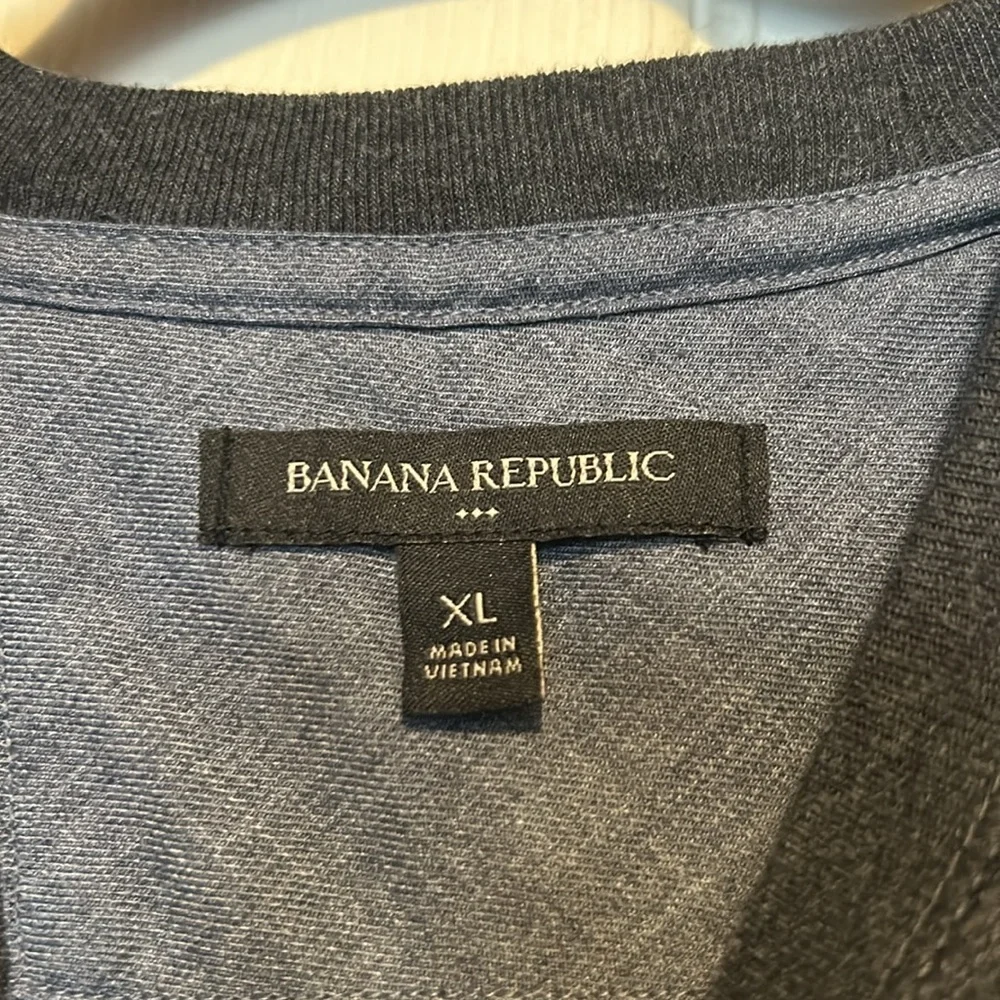 Banana Republic Thermal Shirt Size XL Men’s Gray Blue